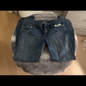 “The flirt” jeans with paint splash